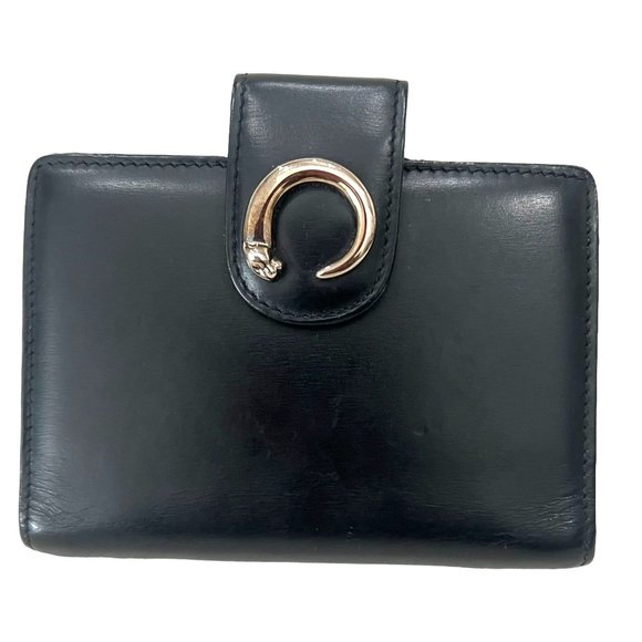 CARTIER Panther Logo Black Agenda Notebook Cover #1294 - Picture 1 of 7